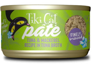 Tiki Cat Luau Tuna & Mackerel Recipe In Tuna Broth (Finely Minced Pate)