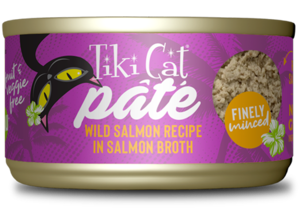 Tiki Cat Luau Wild Salmon Recipe In Salmon Broth (Finely Minced Pate)