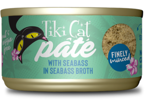 Tiki Cat Luau With Seabass In Seabass Broth (Finely Minced Pate)