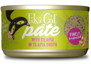 Tiki Cat Luau With Tilapia In Tilapia Broth (Finely Minced Pate)