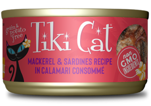 Tiki Cat Makaha Grill Mackerel & Sardines Recipe In Calamari Consommé