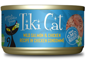 Tiki Cat Napili Luau Wild Salmon & Chicken Recipe In Chicken Consommé