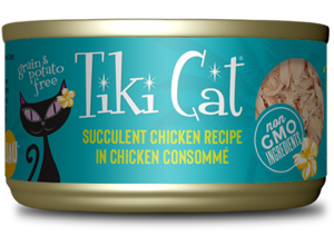 Tiki Cat Puka Puka Luau Succulent Chicken Recipe In Chicken Consommé