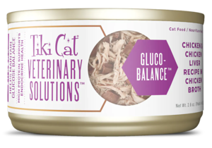 Tiki Cat Veterinary Solutions Gluco Balance With Chicken & Chicken Liver Recipe In Chicken Broth (Shreds)