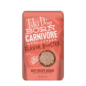 Tiki Dog Born Carnivore Flavor Booster Beef Recipe Bisque