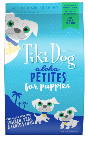 Tiki Dog Aloha Petites Grain-Free Chicken, Peas & Lentils Luau For Puppies