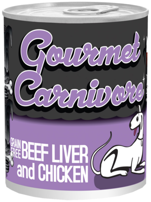 Tiki Dog Gourmet Carnivore Grain Free Beef Liver and Chicken