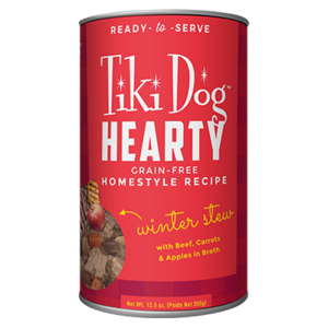 Tiki Dog Hearty Winter Stew Grain-Free Homestyle Recipe