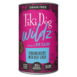 Tiki Dog Wildz Venison Recipe With Beef Liver