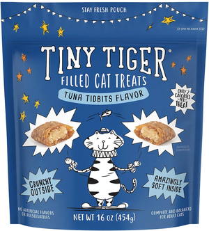 Tiny Tiger Filled Cat Treats Tuna Tidbits Flavor