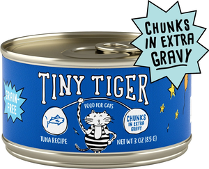 Tiny Tiger Grain-Free Chunks In Extra Gravy Tuna Recipe