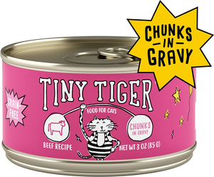Tiny Tiger Grain-Free Chunks In Gravy Beef Recipe