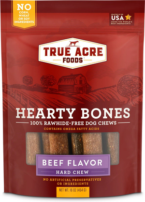 True Acre Hearty Bones Beef Flavor Hard Chews