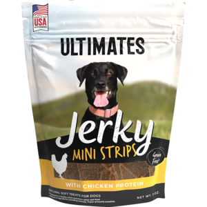 Ultimates Jerky Mini Strips With Chicken Protein