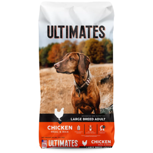 Ultimates Whole Grain Chicken Meal & Rice Recipe For Large Breed Adult Dogs