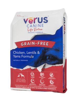 VeRUS Canine Dry Food Life Virtue Grain Free Chicken, Lentils & Yams Formula