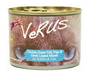VeRUS Feline Canned Chicken, Ocean Fish, Tripe & Green Lipped Mussel