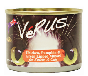 VeRUS Feline Canned Chicken, Pumpkin & Green Lipped Mussel Formula