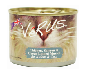 VeRUS Feline Canned Chicken, Salmon & Green Lipped Mussel