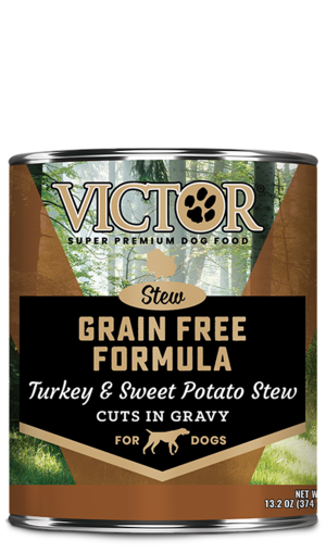 Victor Canned Dog Food Grain Free Formula Turkey & Sweet Potato Stew Cuts In Gravy