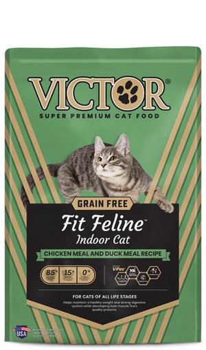 Victor Fit Feline Chicken Meal and Duck Meal Recipe For Indoor Cats