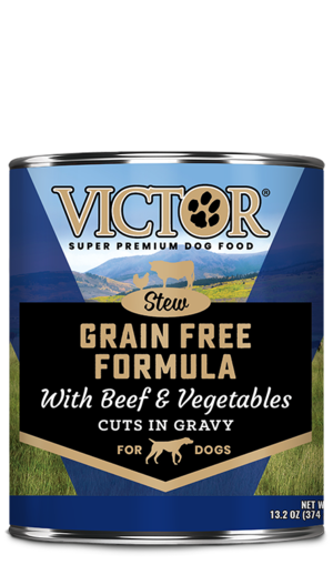 Victor Canned Dog Food Grain Free Formula With Beef & Vegetables Cuts In Gravy