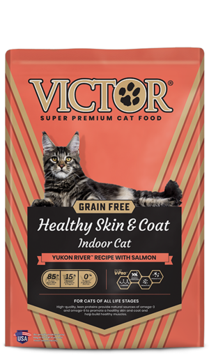 Victor Healthy Skin & Coat Yukon River Recipe With Salmon For Indoor Cats