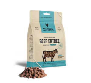 Vital Essentials Freeze-Dried Raw Beef Entree Dog Food Mini Nibs