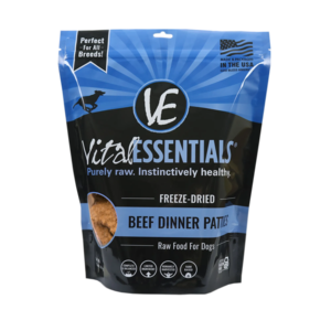Vital Essentials Freeze-Dried Dog Food Beef Dinner Patties