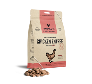 Vital Essentials Freeze-Dried Raw Chicken Entree Dog Food Nibs