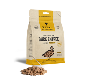Vital Essentials Freeze-Dried Raw Duck Entree Dog Food Mini Nibs