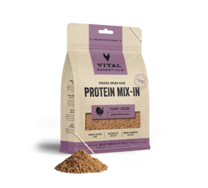Vital Essentials Freeze-Dried Raw Protein Mix-In Turkey Recipe For Dogs