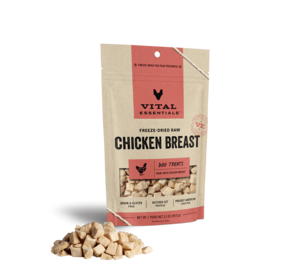 Vital Essentials Freeze-Dried Raw Chicken Breast Dog Treats