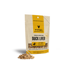 Vital Essentials Freeze-Dried Raw Duck Liver Cat Treats