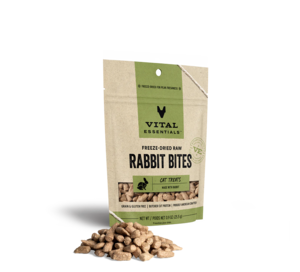 Vital Essentials Freeze-Dried Raw Rabbit Bites Cat Treats