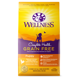 Wellness Complete Health Grain Free Deboned Chicken, Chicken Meal & Salmon Meal Recipe For Puppies