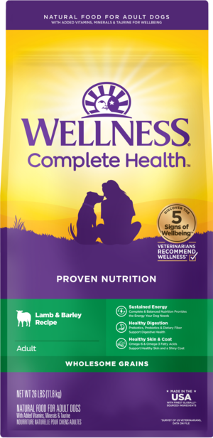 Wellness Complete Health Lamb & Barley Recipe For Adult Dogs