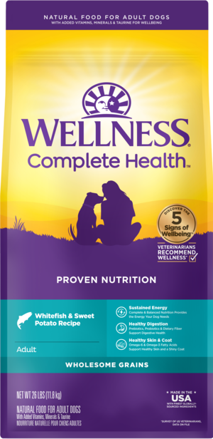 Wellness Complete Health Whitefish & Sweet Potato Recipe For Adult Dogs