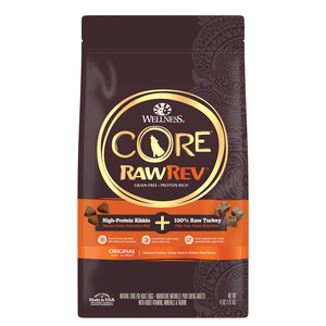 Wellness Core RawRev Original Formula - Deboned Turkey, Turkey Meal & Chicken Meal Recipe