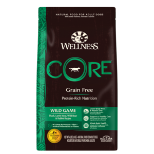 Wellness Core Grain Free Wild Game Formula - Duck, Lamb Meal, Wild Boar & Rabbit Recipe