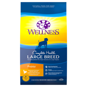 Wellness Complete Health Deboned Chicken, Brown Rice & Salmon Meal Recipe For Large Breed Puppies