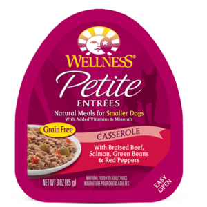 Wellness Petite Entrees Casserole With Braised Beef, Salmon, Green Beans & Red Peppers
