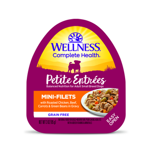 Wellness Petite Entrees Mini-Filets With Roasted Chicken, Beef, Carrots & Green Beans In Gravy