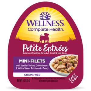 Wellness Petite Entrees Mini-Filets With Tender Turkey, Green Beans & White Sweet Potatoes In Gravy