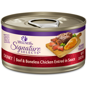 Wellness Signature Selects Chunky Beef & Boneless Chicken Entree In Sauce