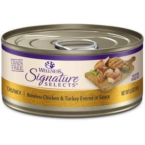 Wellness Signature Selects Chunky Boneless Chicken & Turkey Entree In Sauce