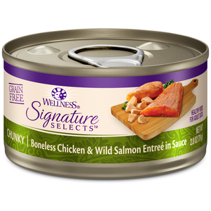 Wellness Signature Selects Chunky Boneless Chicken & Wild Salmon Entree In Sauce
