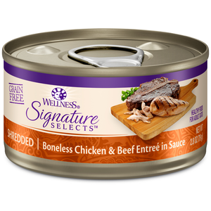 Wellness Signature Selects Shredded Boneless Chicken & Beef Entree In Sauce