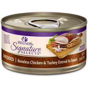 Wellness Signature Selects Shredded Boneless Chicken & Turkey Entree In Sauce
