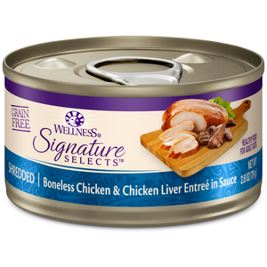 Wellness Signature Selects Shredded Boneless Chicken & Chicken Liver Entree In Sauce
